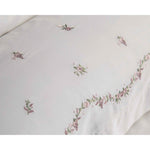 Minoa Nakışlı Pamuk Saten Nevresim Takımı - Krem