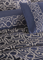 Dantela Luna Nakışlı Nevresim&Jakarlı Bej Yatak Örtüsü Seti -Bej