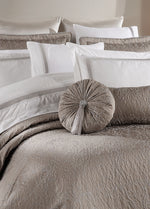 Dantela Katrina Nakışlı Nevresim & Jakarlı Elyaflı Yatak Örtüsü Seti - Gri