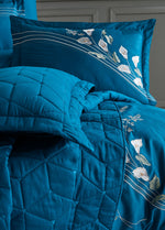 Cala Nakışlı Nevresim&Yatak Örtüsü Seti - Petrol