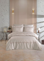 Комплект двойных пододеяльников из хлопкового атласа Galena с вышивкой