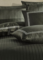 Комплект пододеяльников из хлопкового атласа с вышивкой İmge - хаки