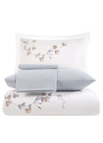 Комплект пододеяльников из атласного поплина с вышивкой Carmen - Белый