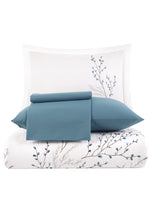 Soul Nakışlı Poplin Saten Nevresim Takımı - Beyaz