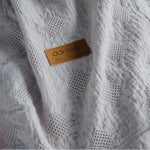 Notte Fitilli Yatak Örtüsü - Açık Gri