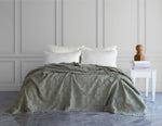 Notte Fitilli Yatak Örtüsü - Açık Yeşil