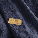 Notte Fitilli Yatak Örtüsü - Lacivert