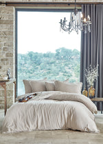 Shıne Pamuk Çift Kişilik Müslin Nevresim Takımı  -  Bej