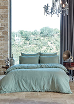 Shıne Pamuk Çift Kişilik Müslin Nevresim Takımı - Mint