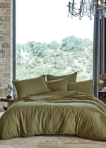 Shıne Pamuk Çift Kişilik Müslin Nevresim Takımı - Yeşil