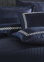 Nüans Pamuk Saten Çift Kişilik Nevresim Takımı - Lacivert