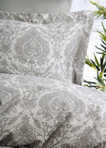 Pamuk Saten Jakarlı Çift Kişilik Nevresim Takımı - Carolina Haki