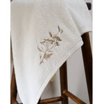 Seren Tek Kadın Pamuk Bornoz - Krem