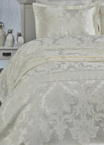 Жаккардовое покрывало Armada Chenille - Кремовый