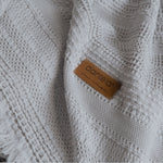 Strada Fitilli Desen Yatak Örtüsü- Açık Gri