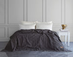 Notte Fitilli Yatak Örtüsü - Antrasit