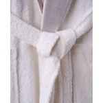 Sude Tek Kadın Pamuk Bornoz - Krem